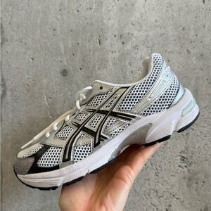 ASICS Gel-1130 White and Black Sneakers